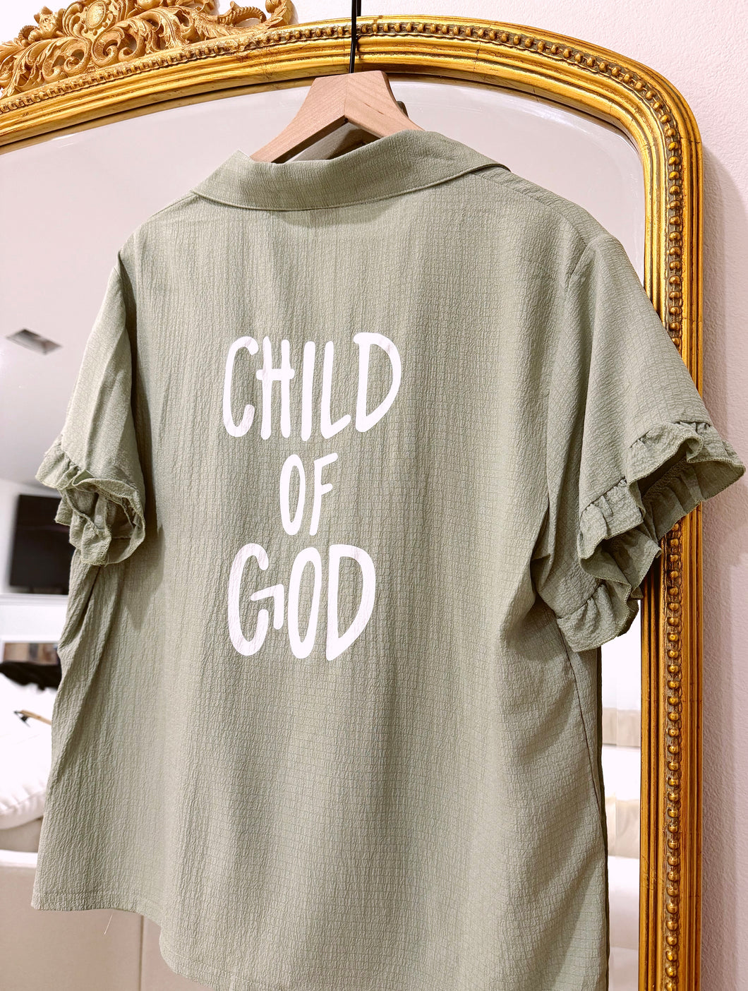 Sage “Child Of God” 2 Piece Ruffle PJ’s