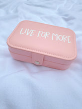 Load image into Gallery viewer, Jewelry Box- Large Pink “Live For More”
