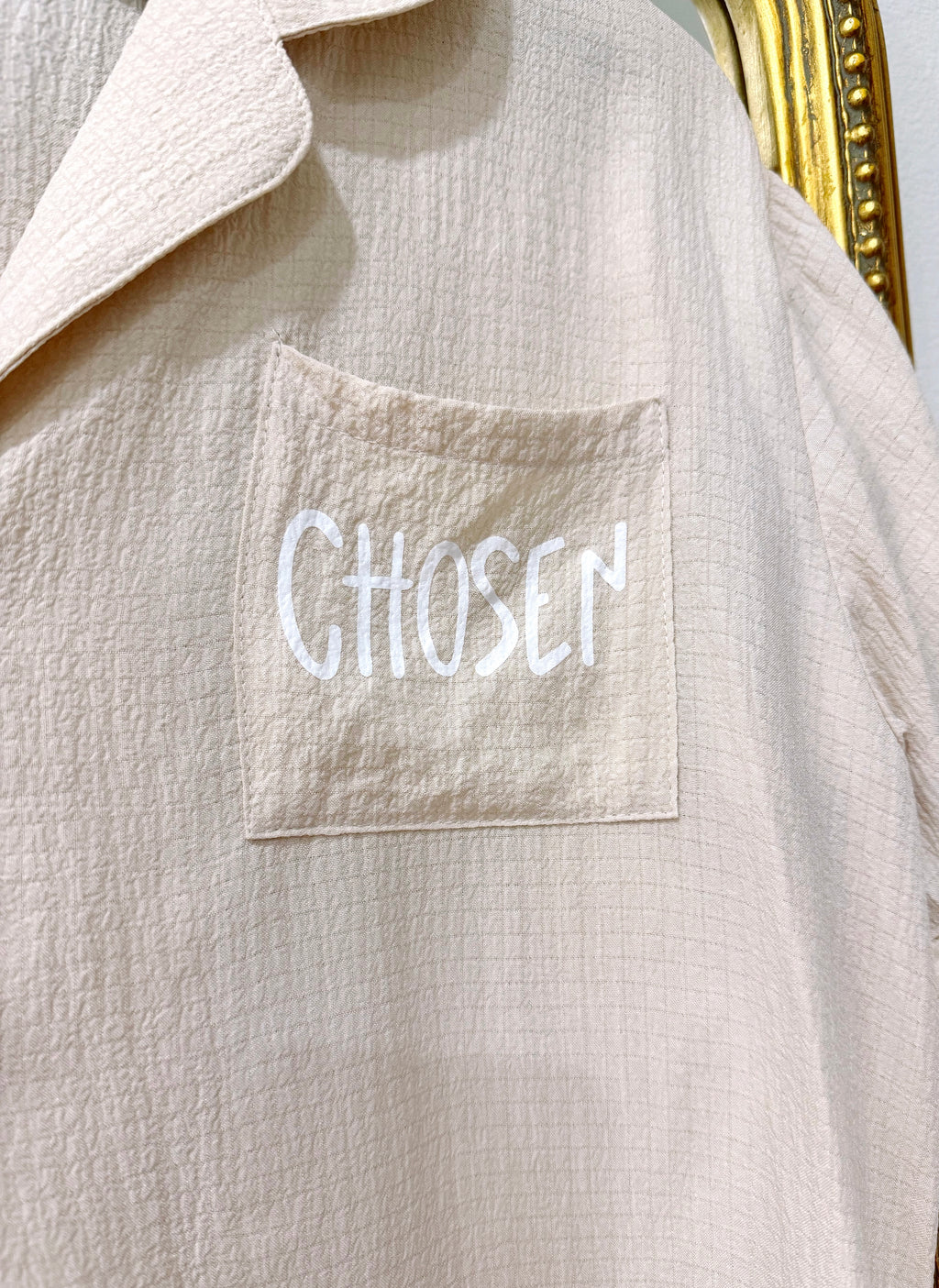 Cream “Child Of God” 2 Piece Ruffle PJ’s