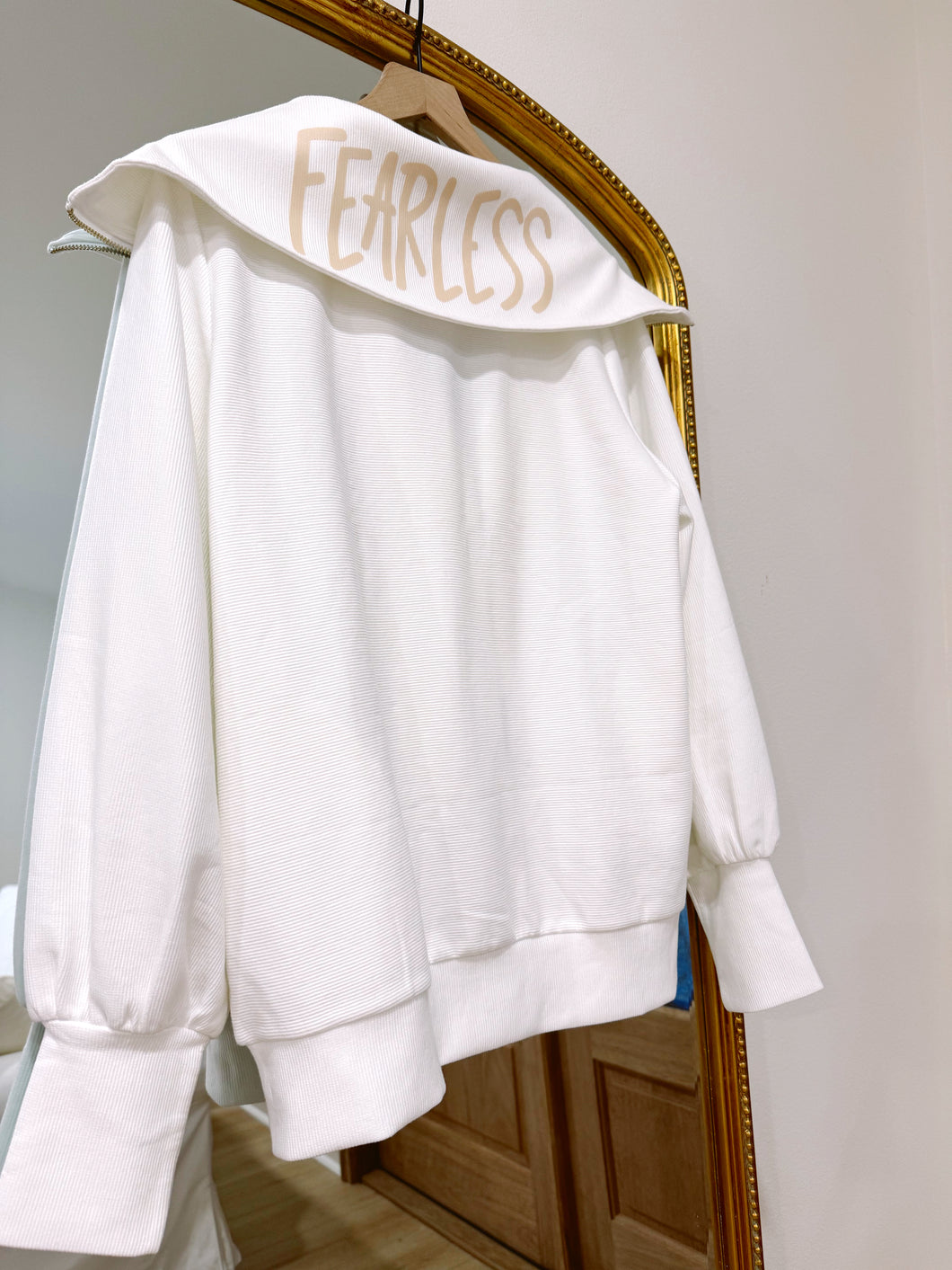 “Fearless” Double Zip White