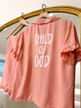 Load image into Gallery viewer, Blush “Child Of God” 2 Piece Ruffle PJ’s
