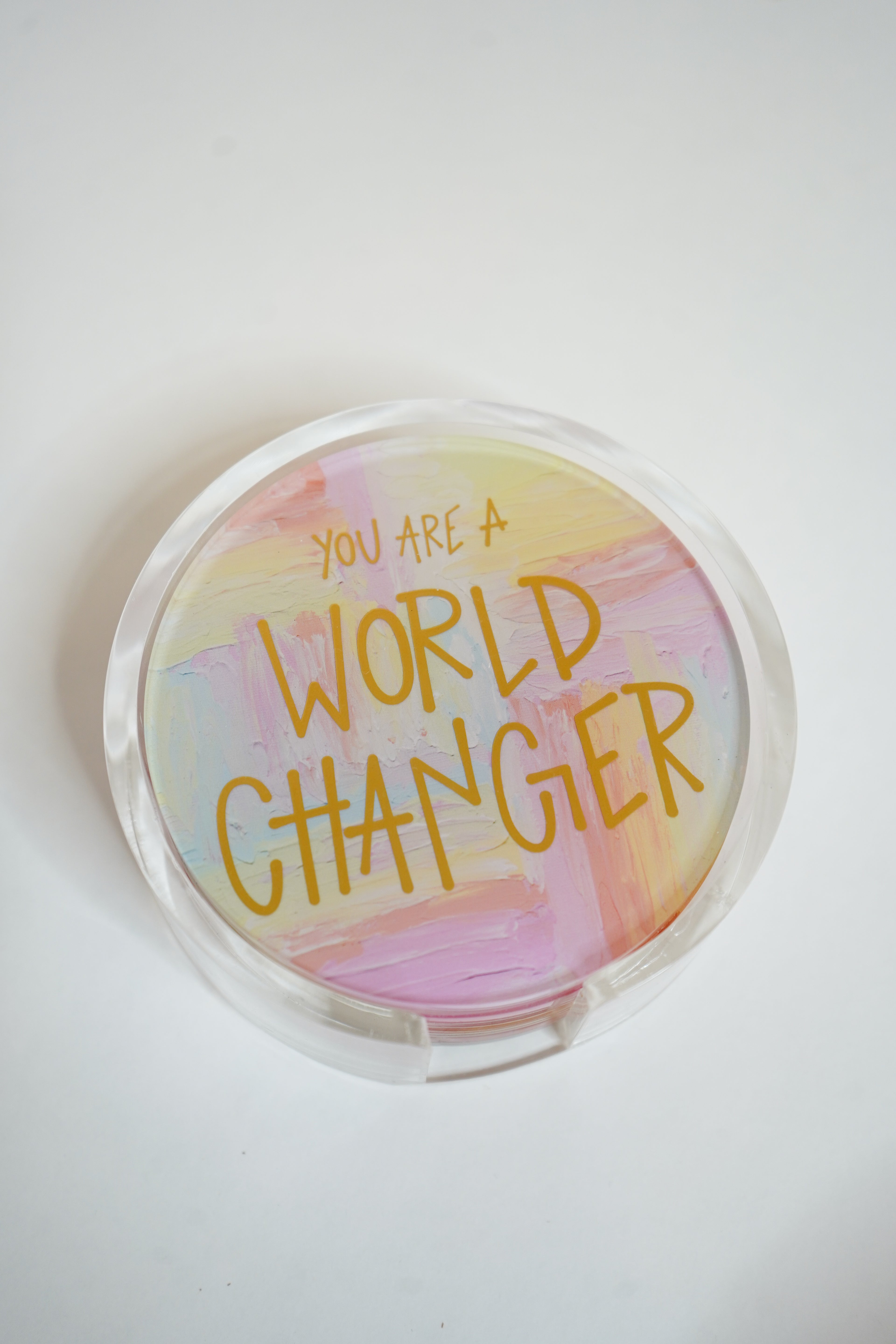 WS World Changer Coaster- Daydreaming Dots Print