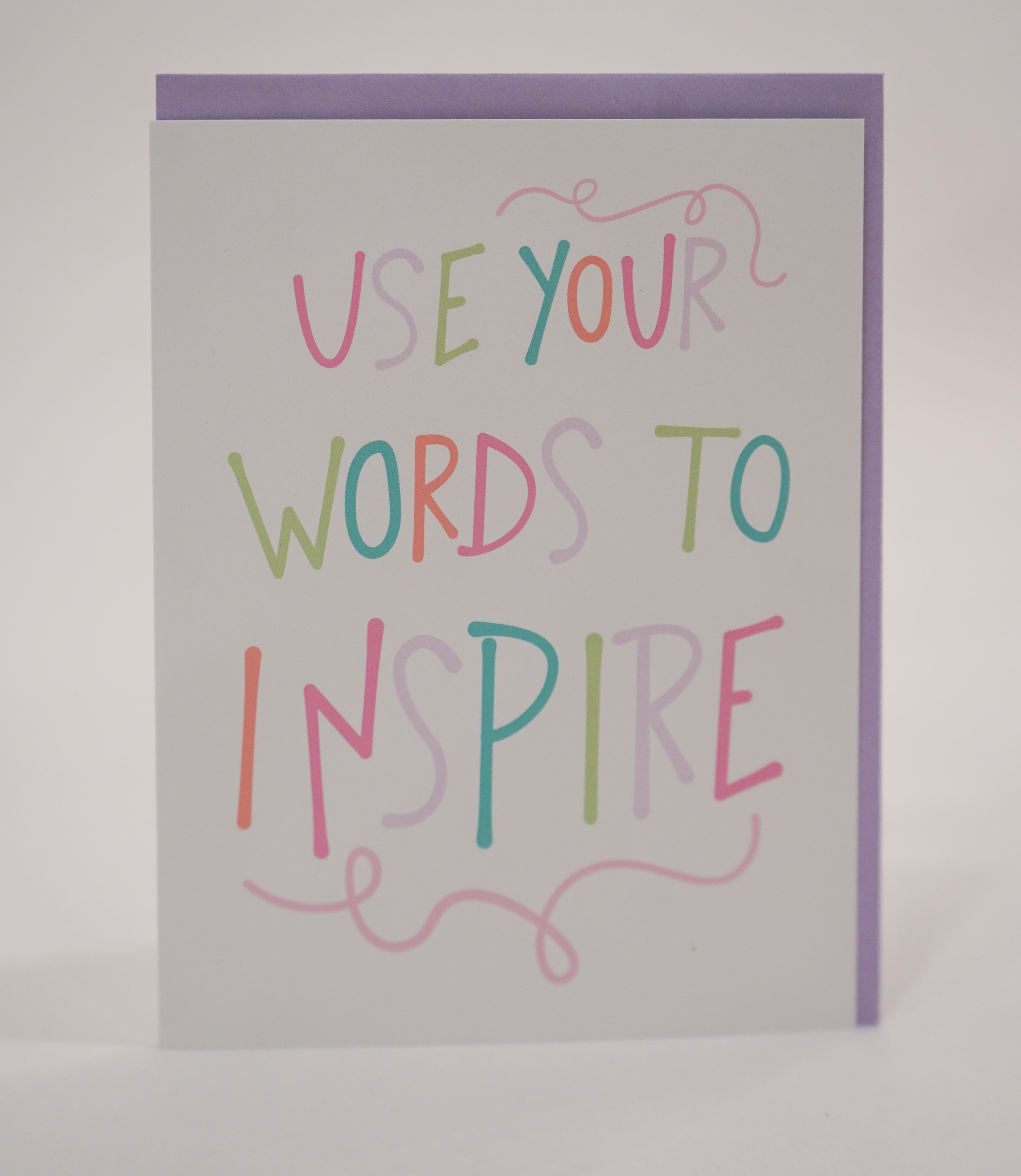 Use Your Words To Inspire Notecard