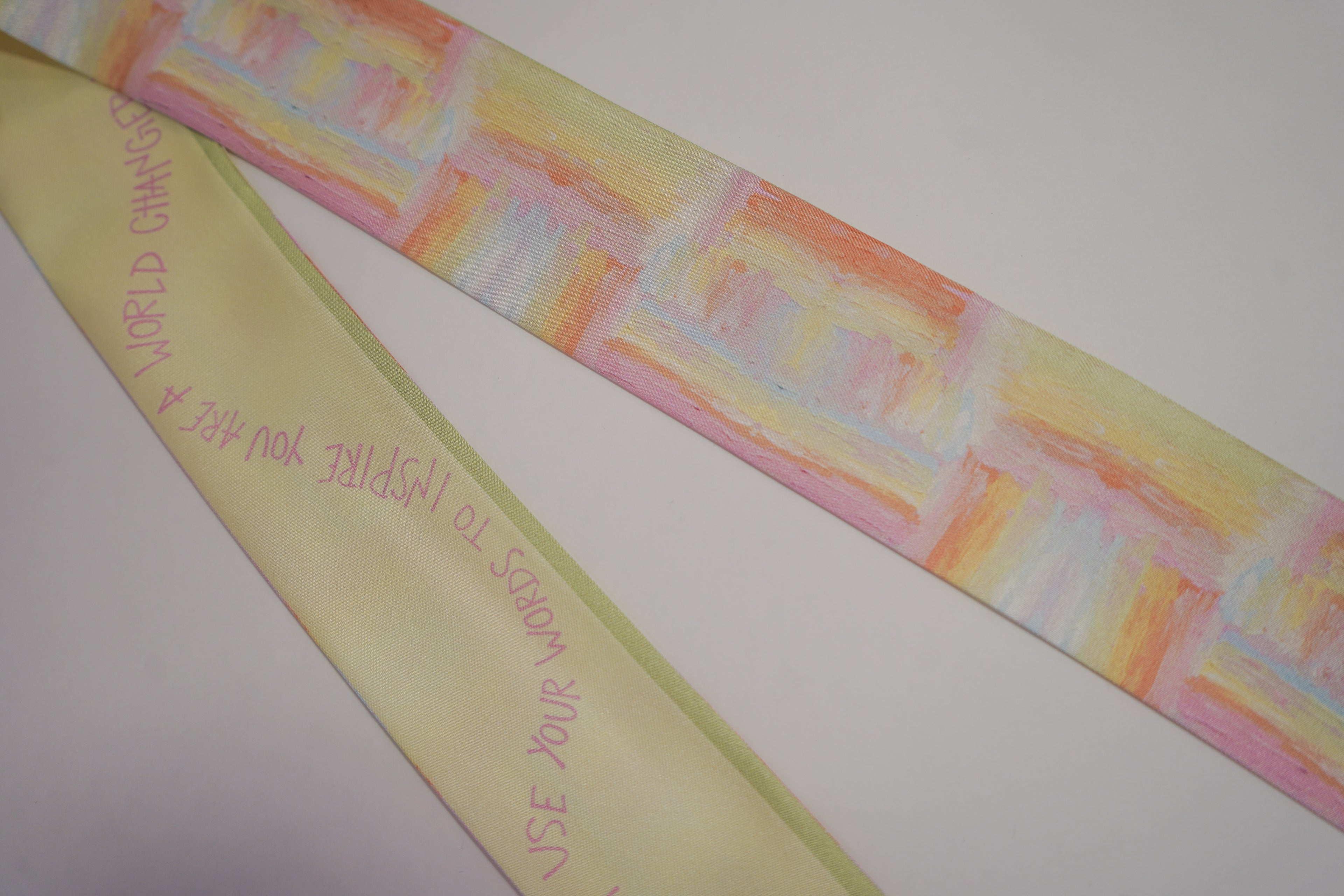 100% Silk Twilly Scarf- Joy in Motion