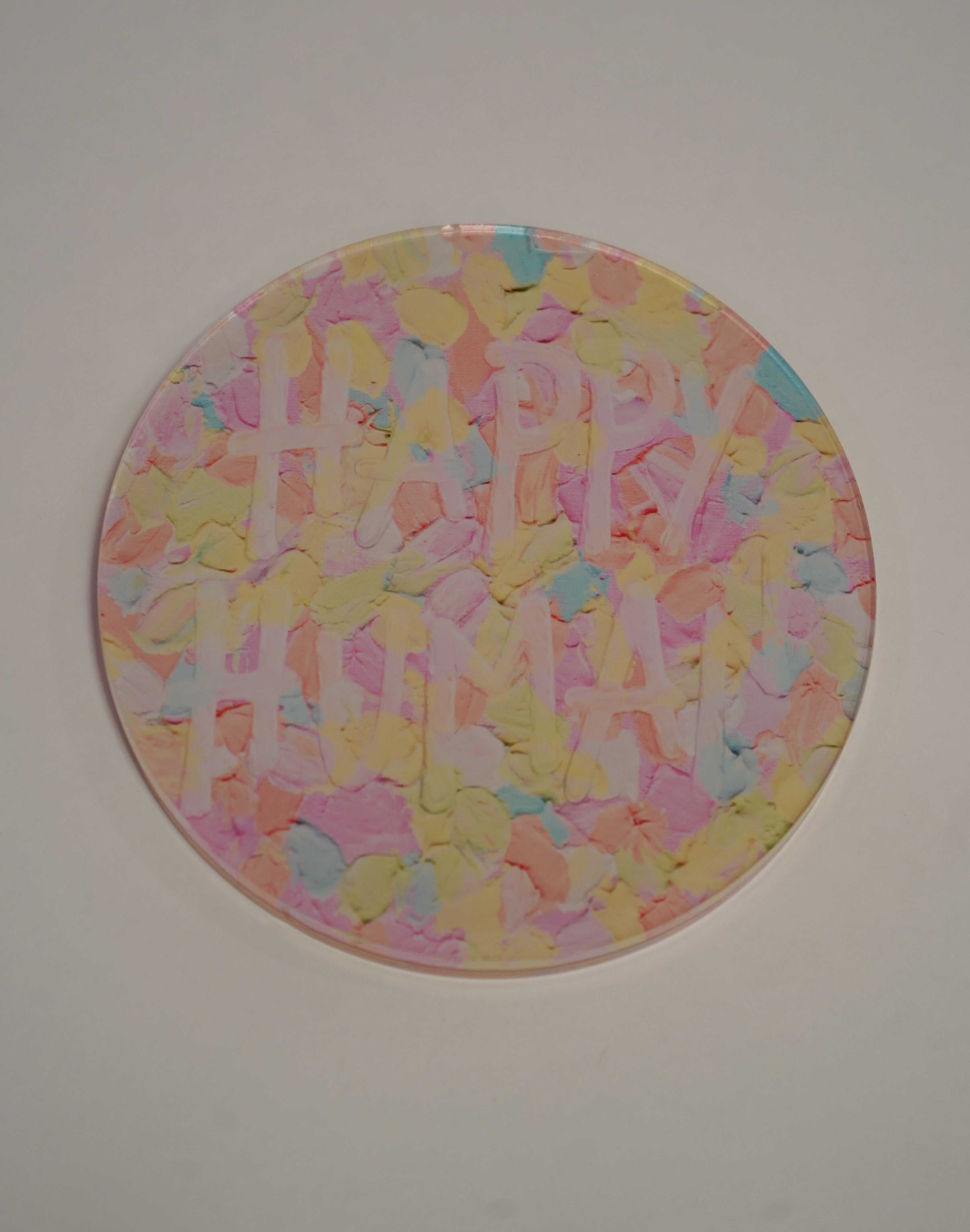 Happy Human Coaster- Confetti Print