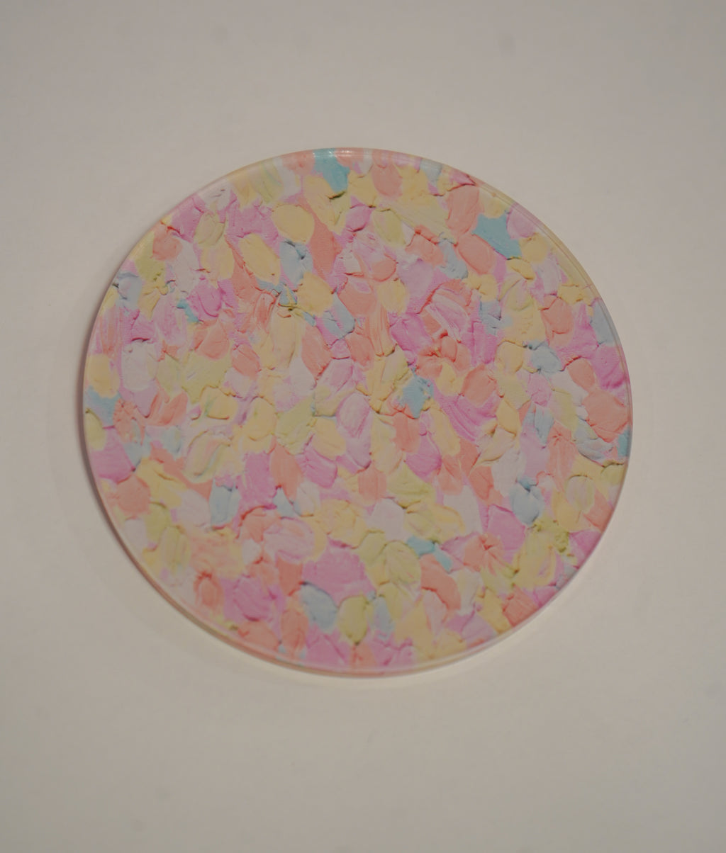 Happy Human Coaster- Confetti Print