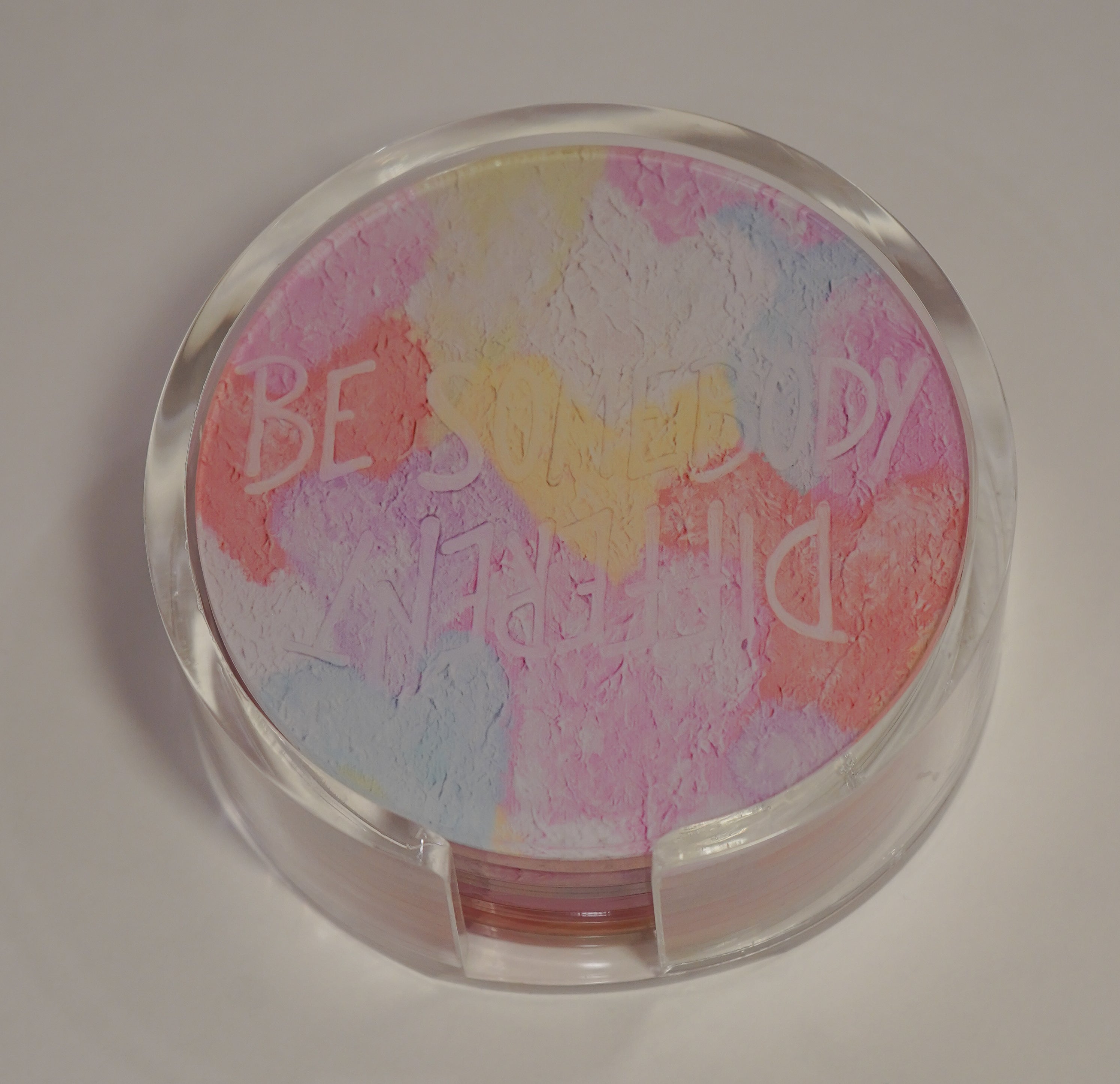 Be Somebody Different Coaster- Heart of Love Print