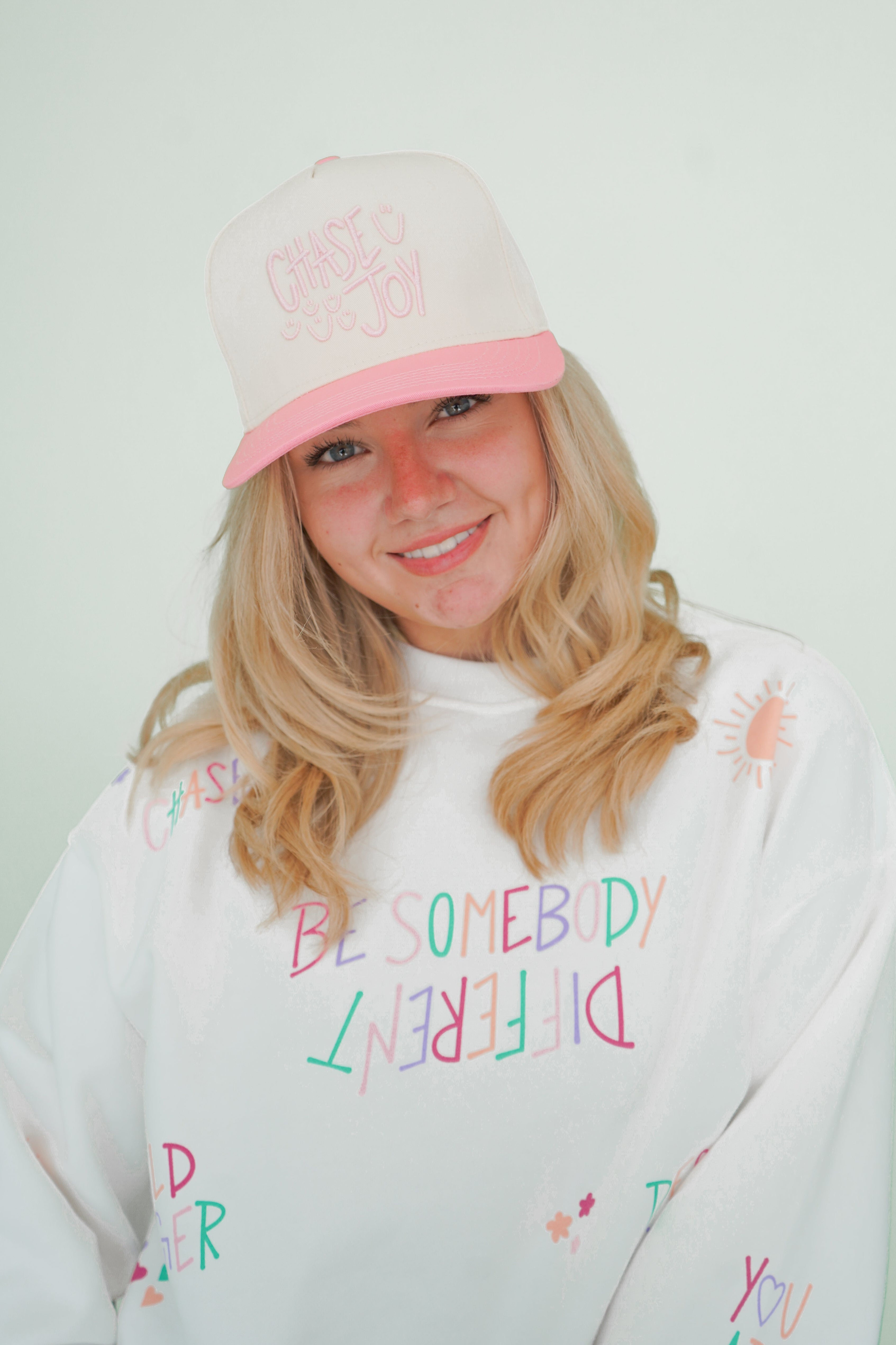 Chase Joy Puff Embroidery Hat