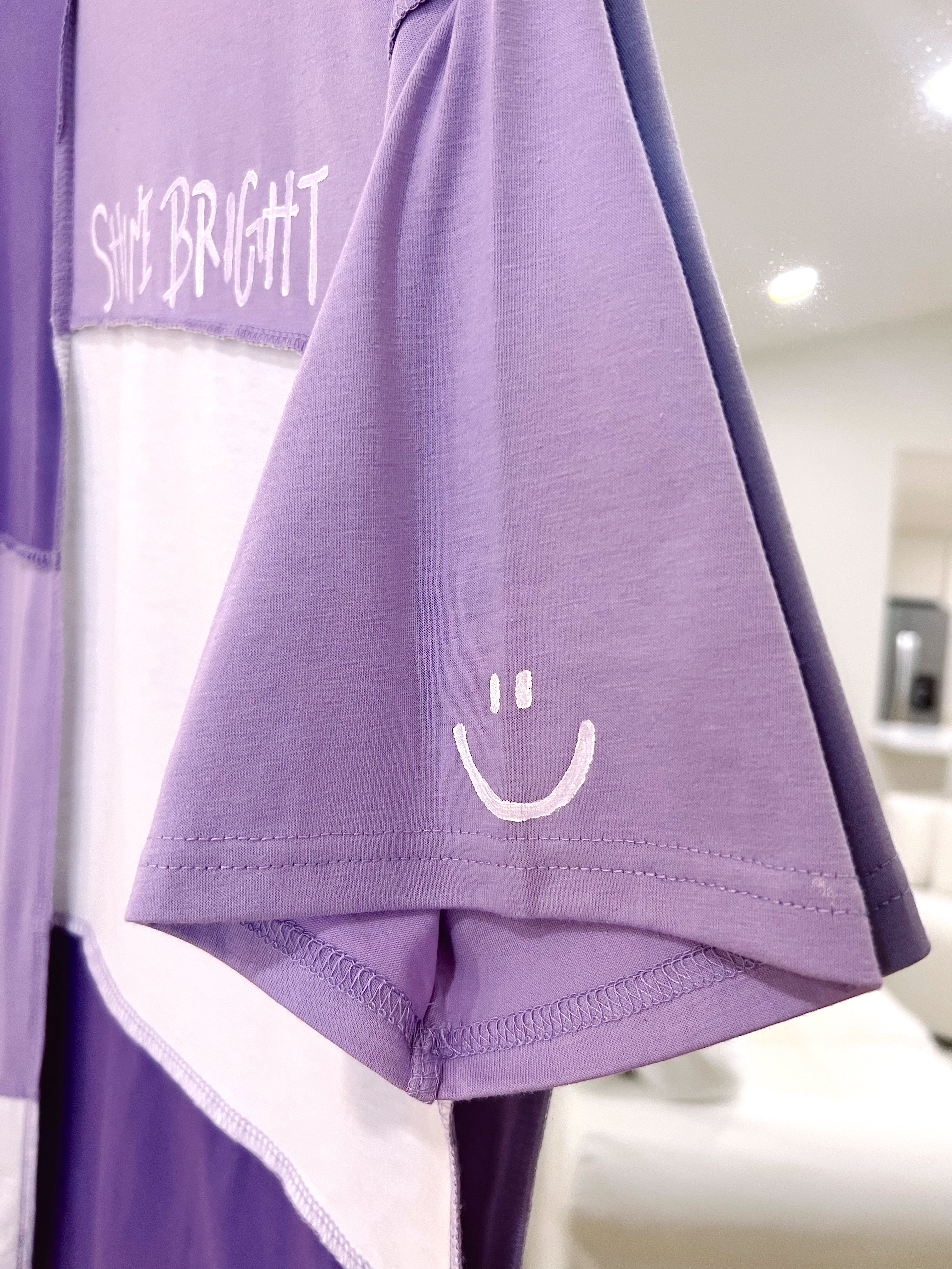 "Shine Bright" Colorblock Tee