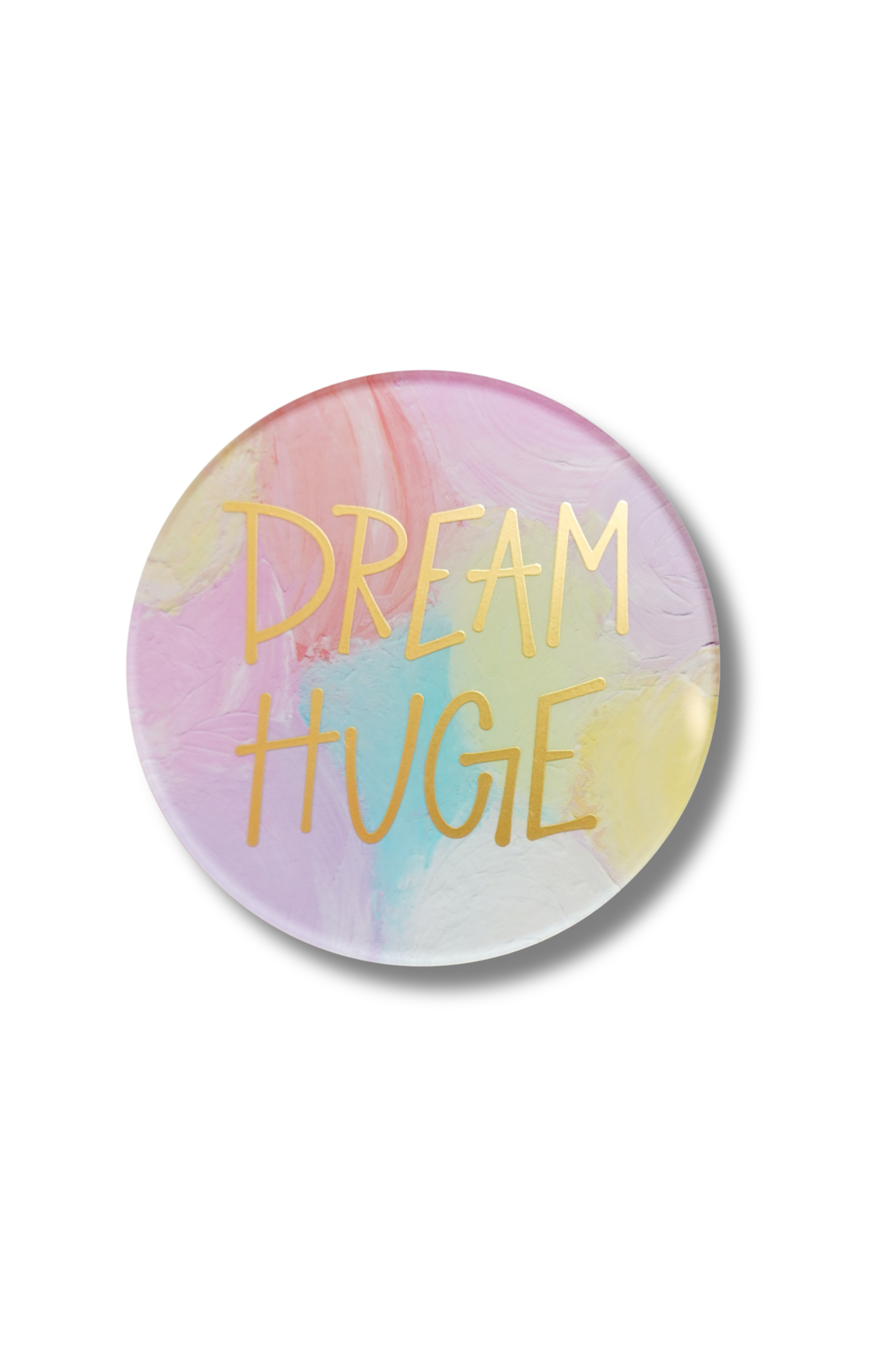 Gold Dream Huge Coaster- Heart of Love Print