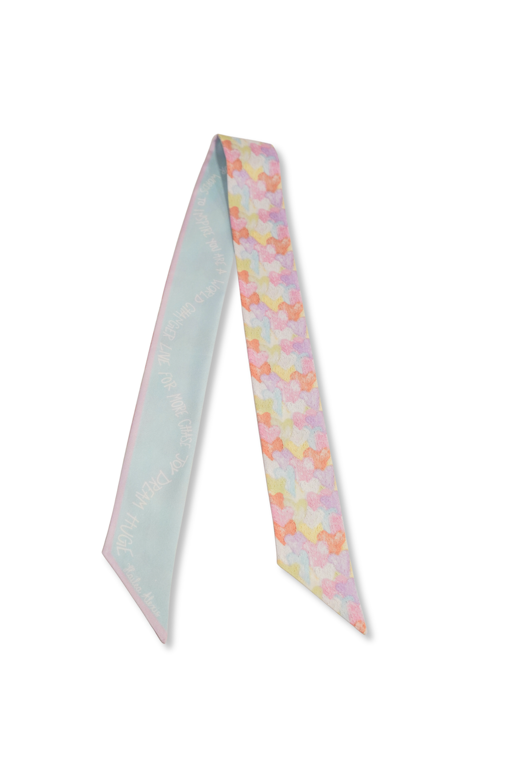 100% Silk Sunshine Scarf- Heart of Love WS