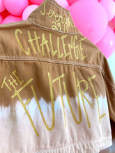 Load image into Gallery viewer, “Challenge the Future” Denim Jacket Size Large
