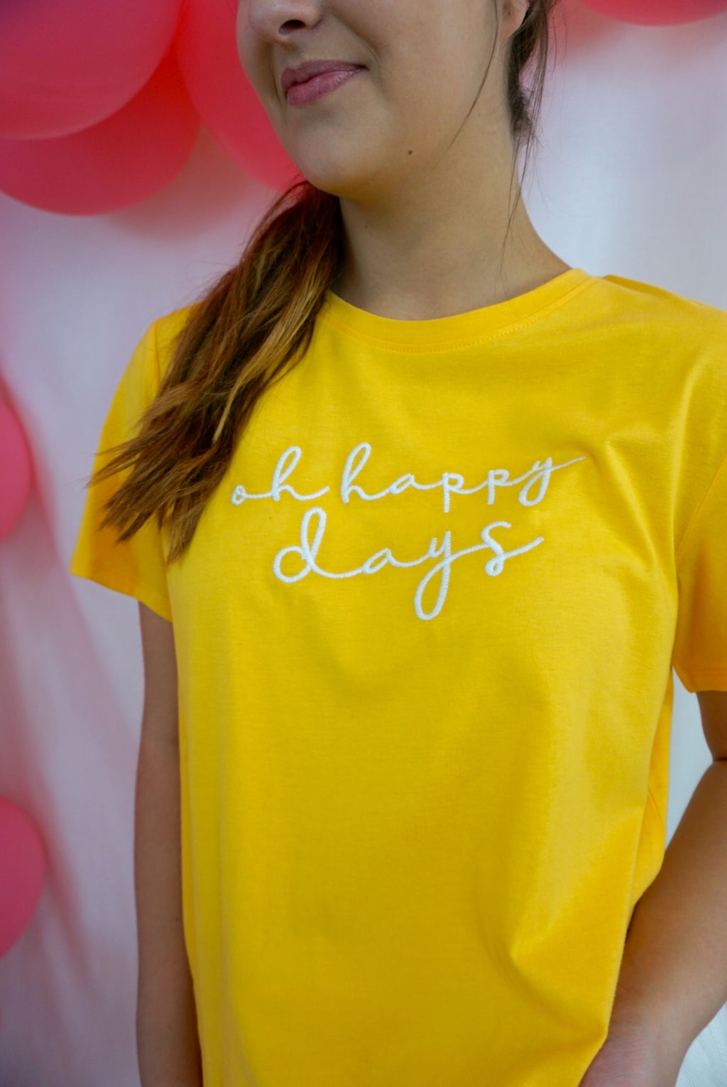 “Oh Happy Days” Embroidered Shirt