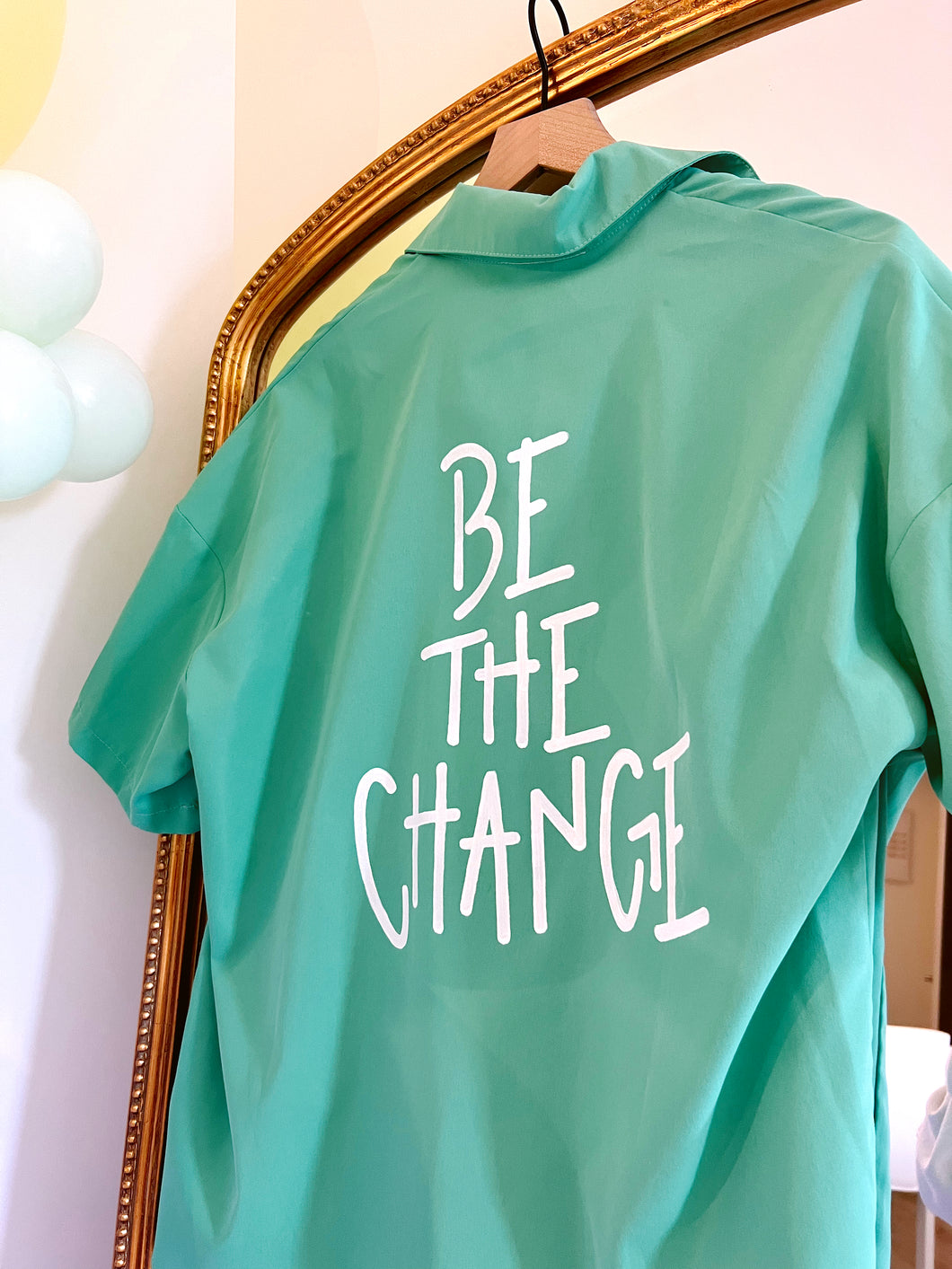 Be The Change Green Short Set