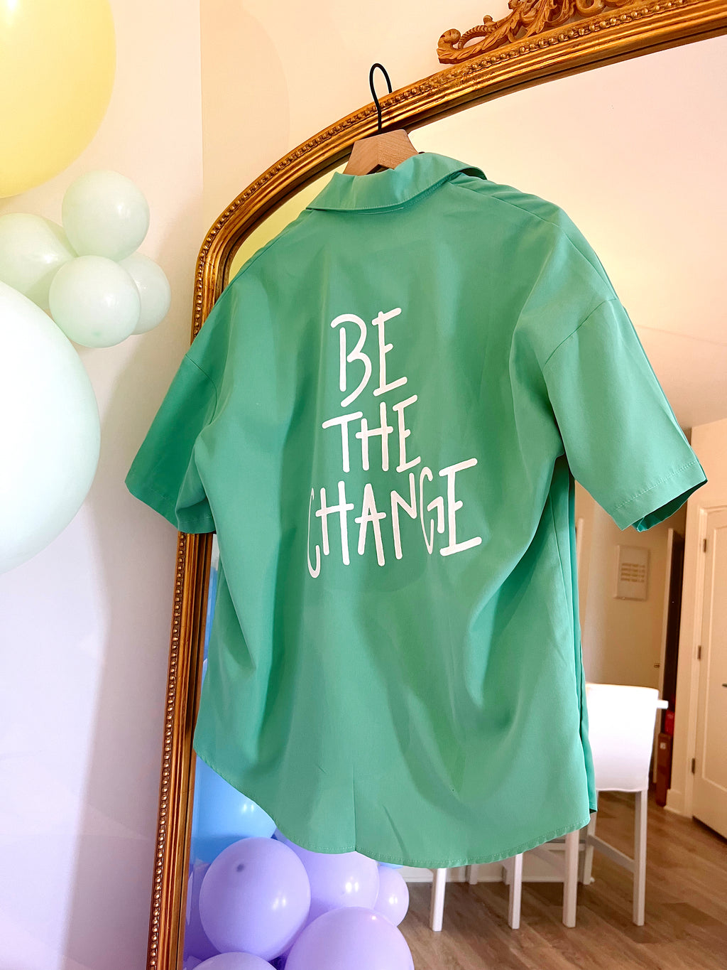 Be The Change Green Short Set